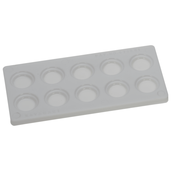 White Serology Cavity Spot Plate 10-well